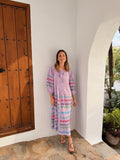 VESTIDO BORDADO LILA