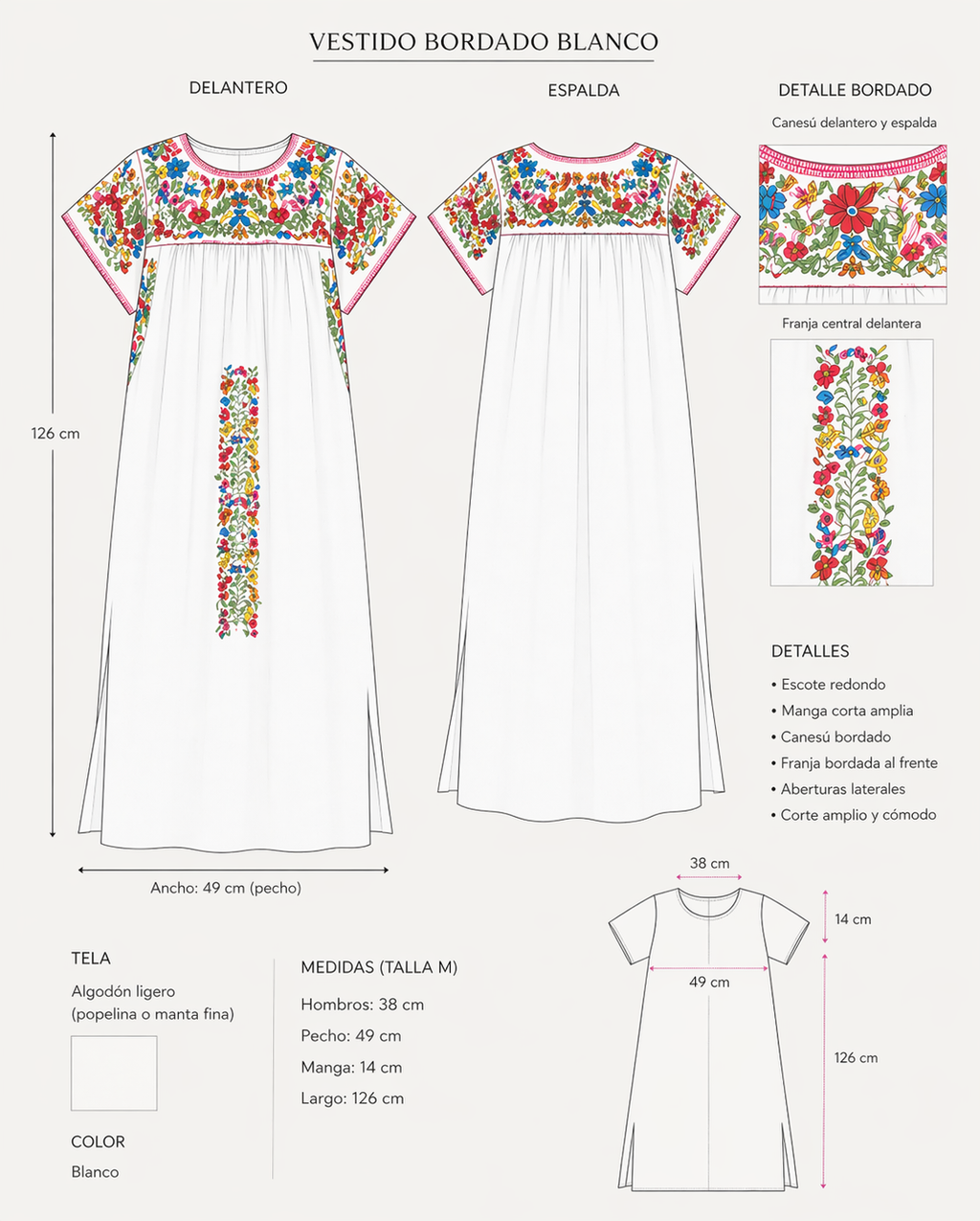 VESTIDO BOUQUET BLANCO