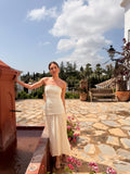 Vestido Palabra de Honor Blanco