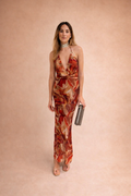 Vestido Estampado Naranja