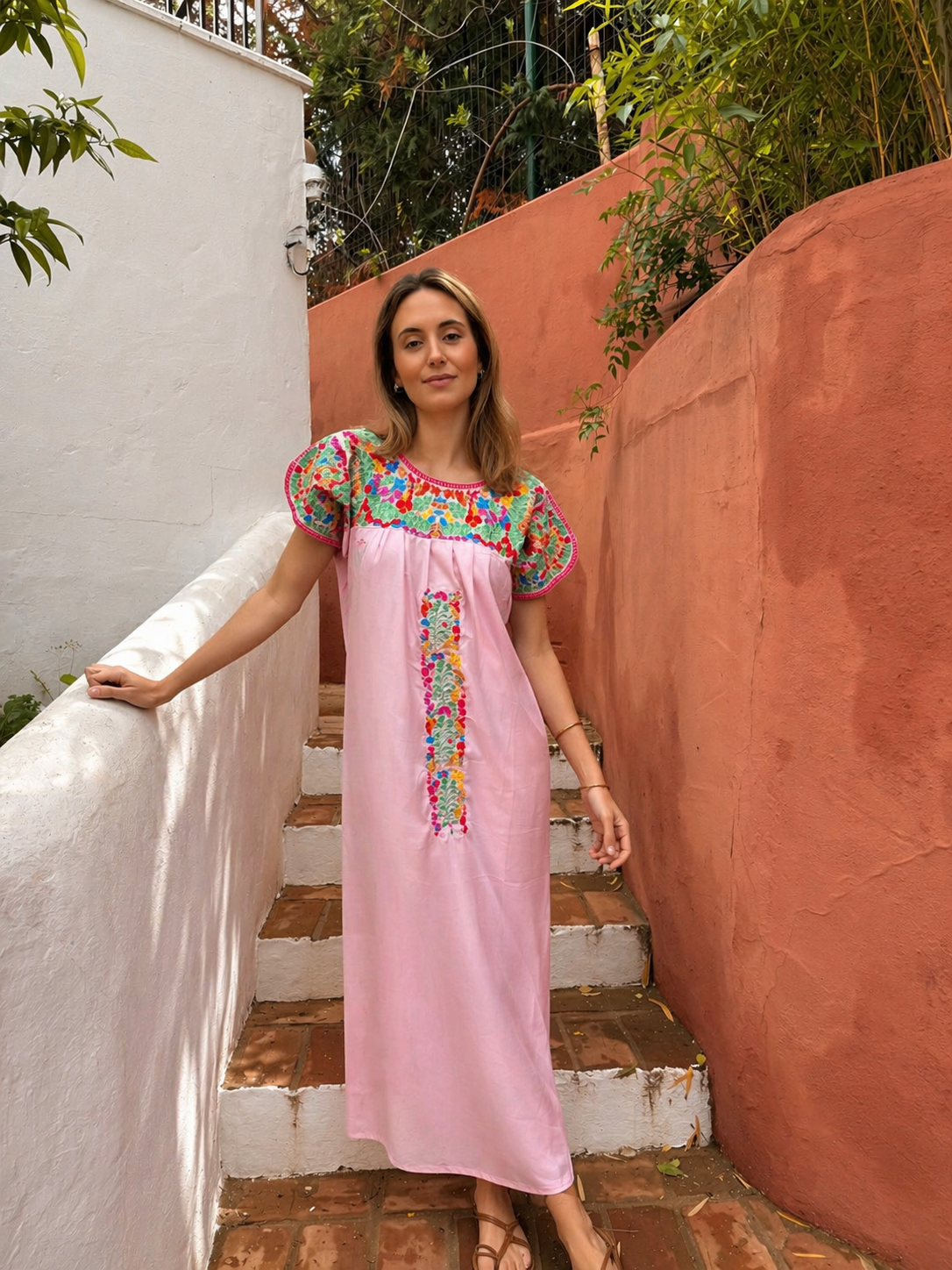 VESTIDO BOUQUET ROSA
